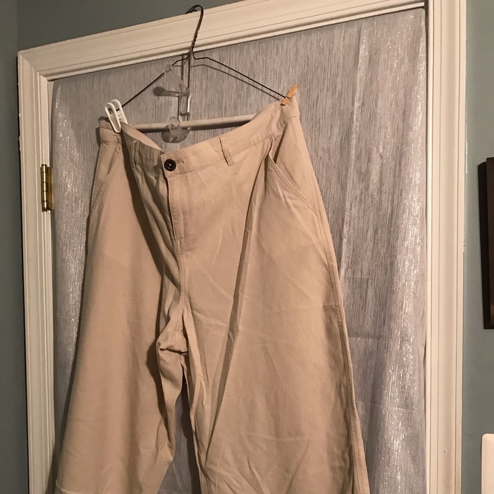 Style & Co Linen cropped/gaucho Pant SZ 16